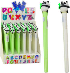LEAN Toys Panda toll világítással zöld/fehér (21558)