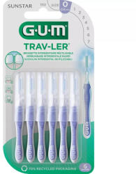  GUM Trav-ler fogköztisztító kefe - 0.6-világoslila-ISO 0 - 6db
