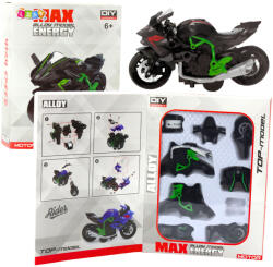 LEAN Toys Összeszerelhető motormodell - zöld és fekete (23173)