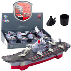 LEAN Toys Vízi katonai hajó vízi hatással és vízi játék szett (24237)