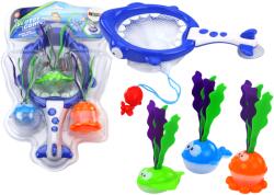 LEAN Toys Fürdőjátékok cápa és halacskák kosárral (17891)