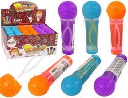 LEAN Toys Buborékfújó mikrofon - lila, narancs vagy kék (13140)