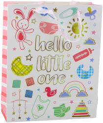 LEAN Újszülött ajándéktáska Hello Little One 32x26x10 cm (21594)