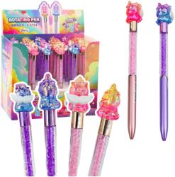 LEAN Toys Szárnyas Egyszarvú Gél Toll - Fekete (21780)