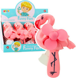LEAN Toys Rózsaszín flaming kézi legyező (23216)