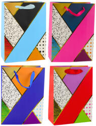 LEAN Toys Geometriai mintás ajándéktasak 23x18x10, 5 cm (22231)