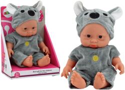 LEAN Toys Kicsi babusko koala szürke ruhában (17733)