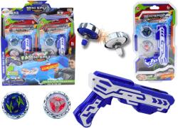 LEAN Toys Fém korongokat kilövő pisztoly - kék fényekkel (20822)