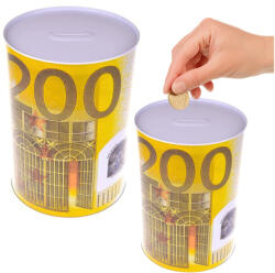 LEAN Fém pénztárca 200 eurós mintával 16, 5 x 12 cm (22091)