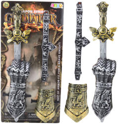 LEAN Toys Gladiátor Lovag Szett - Kard, Pajzs és Kiegészítők (24294)