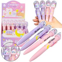 LEAN Toys Csillogó egyszarvú toll kék tintával (21549)