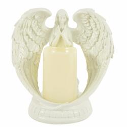 Realne Angyal gyertyatartó LED világítással 16cm (RC-K-1830)