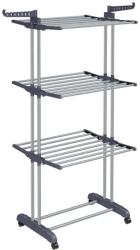 SongmicsHome ELTON ruhaszárító 4 szintes, kerekekkel, 63, 5x128x173cm, szürke/fehér SongmicsHome Ruhaszárító