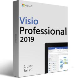 Microsoft Visio Professional 2019 - Online Aktiválás D87-07425 elektronikus licensz (D87-07425)