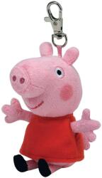 Ty Plus Breloc Ty Beanie Bellies Peppa Pig Peppa, 85 mm (Rosu/Roz)