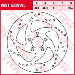 TRW MST500SWL Féktárcsa