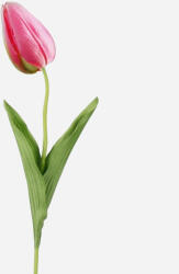 MOS Tulipán dekorációs művirág szál 50cm, pink színű