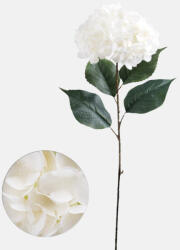 MOS Hortenzia (Hydrangea) prémium dekorációs művirág szál 88cm, krém színű