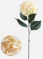 MOS Hortenzia (Hydrangea) prémium dekorációs művirág szál 88cm, barack színű