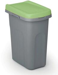 Stefanplast Coș pentru colectare selectivă Home Eco System 15 l, gri cu capac verde Cos de gunoi