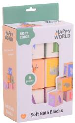  Happy world fürdőkockák 6 db/csomag (31741)