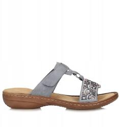 RIEKER Női flip-flop papucs Rieker 608K2-12 kék tépőzáras (608K2-12)