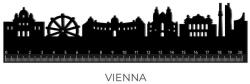  Legami vonalzó, 15cm, Wien körvonal STATIONERY (SR0020)