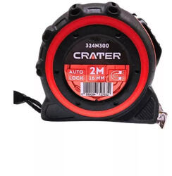 CRATER Mérőszalag 2M/16 mm Autostop+Mágnes+Rögzítő (324N300)