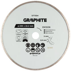 GRAPHITE Gyémánt Vágókorong 230*22, 2M Vizes (57T304)