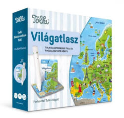 Tolki interaktív könyv szettben - Világatlasz