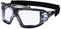 Portwest PR02 Anthracite Wraparound Plus védőszemüveg (víztiszta) (PR02CLR)