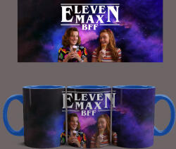  Stranger Things - Eleven és Max BFF bögre (Kék)