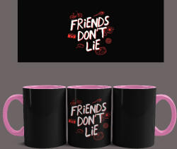  Stranger Things - Friends Don't Lie bögre (Rózsaszín)