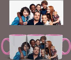  Stranger Things - Cast bögre (Rózsaszín)