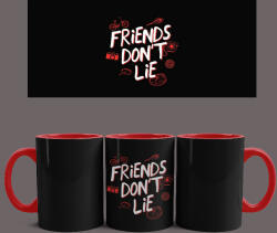 Stranger Things - Friends Don't Lie bögre (Piros)