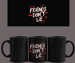  Stranger Things - Friends Don't Lie bögre (Fekete)