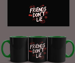 Stranger Things - Friends Don't Lie bögre (Zöld)
