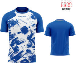 Givova Tricou Fotbal GIVOVA Art Interlock Poliester Multicolor - Albastru/Alb, 2XL (MAC05-0203-2xl)