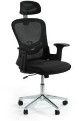  Irodai szék V3-2 ergonomikus mozgatható deréktámasz fekete (DF0005)