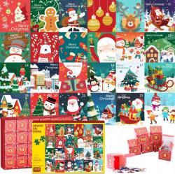  Adventi naptár Puzzle Karácsonyi kirakó 1008 db-os (49216)
