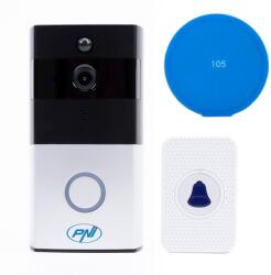 PNI Interfon video inteligent PNI SafeHome PT710B, WiFi, HD, P2P, aplicatie dedicata Tuya Smart, cu sticky Pad Blue inclus (PNI-PT710B-SPB)