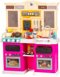 Chipolino Bucatarie copii cu sistem de curgere apa, lumini, sunete si 85 accesorii Chipolino Kitchen 83 cm (DIPK002420KT) Bucatarie copii