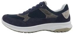 Grisport Pantofi barbati, albastru, casual, piele naturala si textil, cu talpa groasa, Grisport 886502-44117V2-Albastru (Marime: 43) (886502-44117V2-Albastru-43)