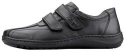 Waldlaufer Pantofi barbati, negru, casual, piele naturala, cu talpa joasa, Waldlaufer 478301-174-001-Herwig-Negru (Marime: 41) (478301-174-001-Herwig-Negru-41)