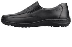 Waldlaufer Pantofi barbati, negru, casual, piele naturala, cu talpa joasa, Waldlaufer 478502-174-001-Herwig-Negru (Marime: 41) (478502-174-001-Herwig-Negru-41)