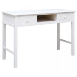 vidaXL Birou de scris, alb, 110 x 45 x 76 cm, lemn (284157) - izocor