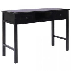 vidaXL Birou de scris, negru, 110 x 45 x 76 cm, lemn (284158) - izocor