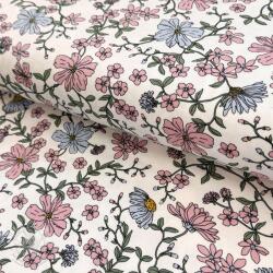  Jersey Flowers ecru