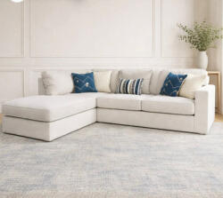  Coltar Alyadria 283x95x230 cm Tapitat Stofa Nuanta Ivory (C3791) Canapea
