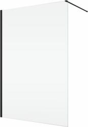 RONAL Paravan dus sticla walk-in 110x200 cm, negru, sticla 8 mm, Ronal Easy (D401100607)